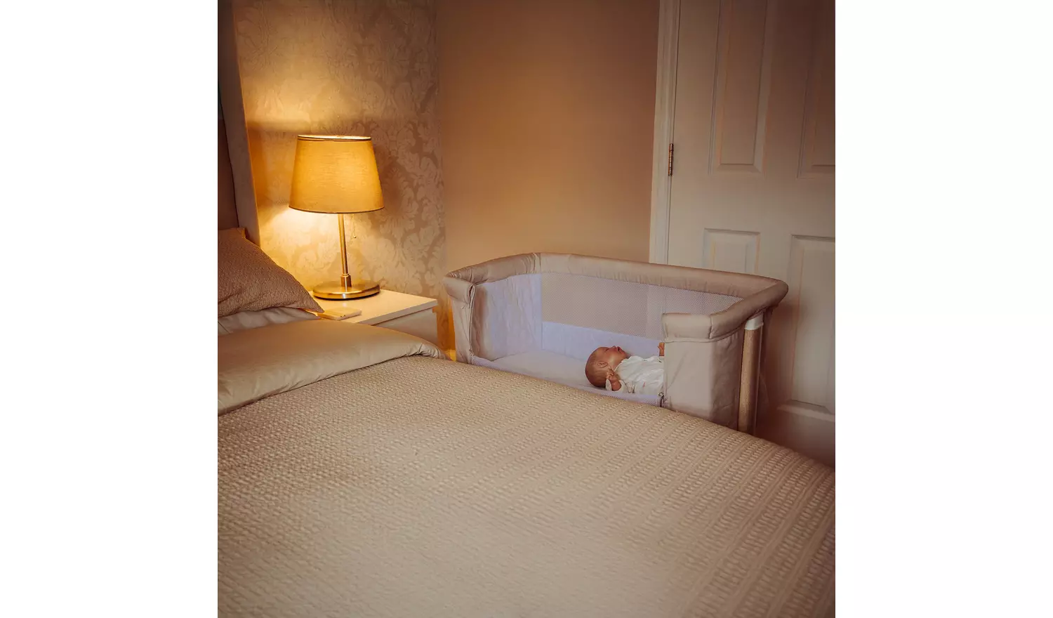 Red Kite Rockabye Bedside Crib