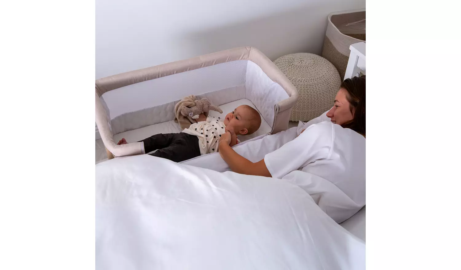 Red Kite Rockabye Bedside Crib