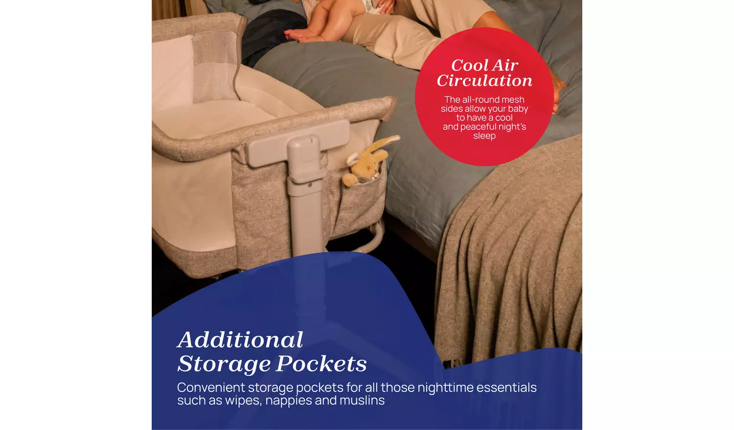 Chicco Next2Me Armonia Bedside Crib - Scandinavian