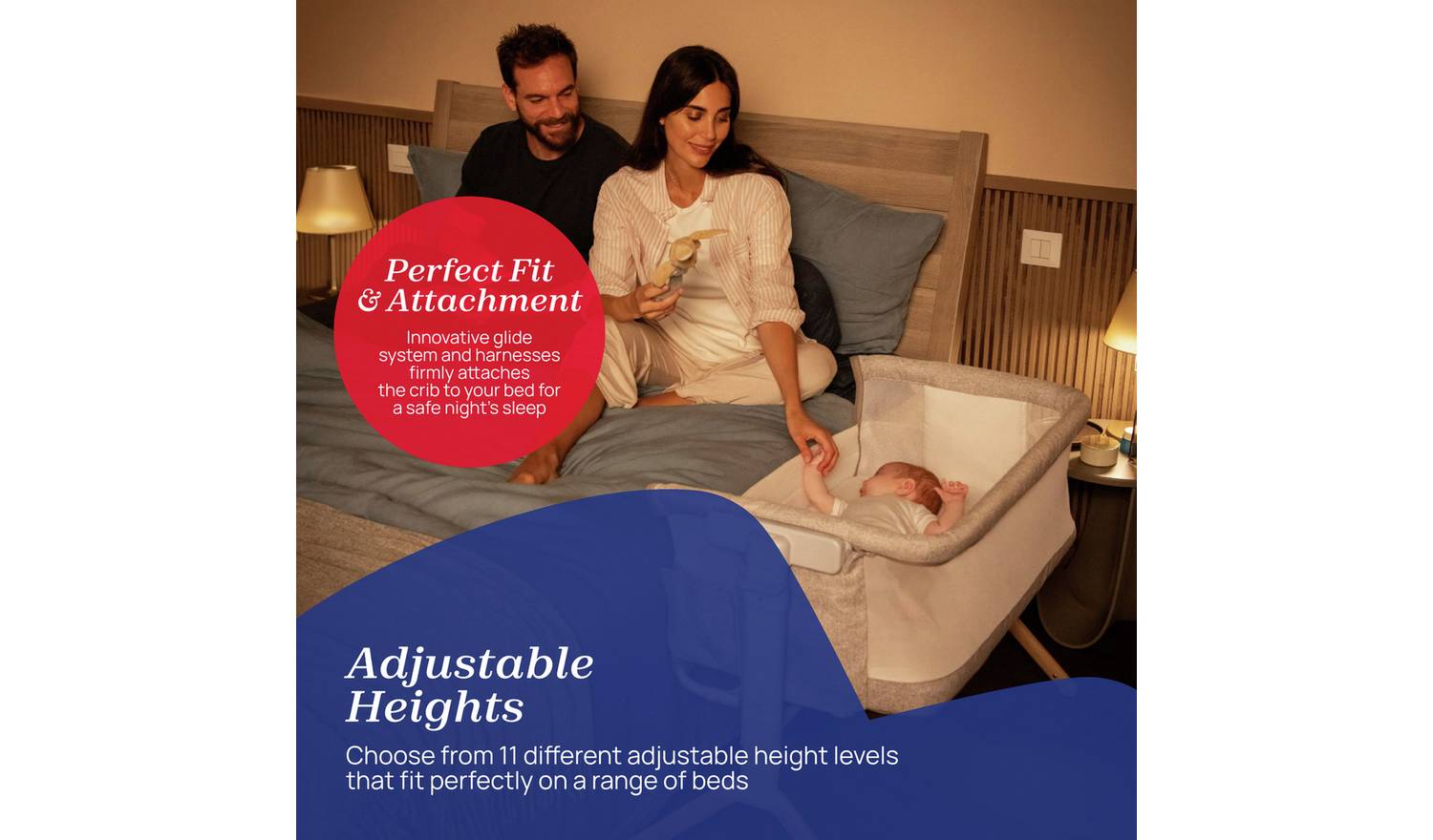 Chicco Next2Me Armonia Bedside Crib - Scandinavian