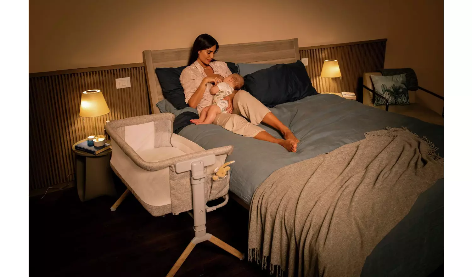 Chicco Next2Me Armonia Bedside Crib - Scandinavian