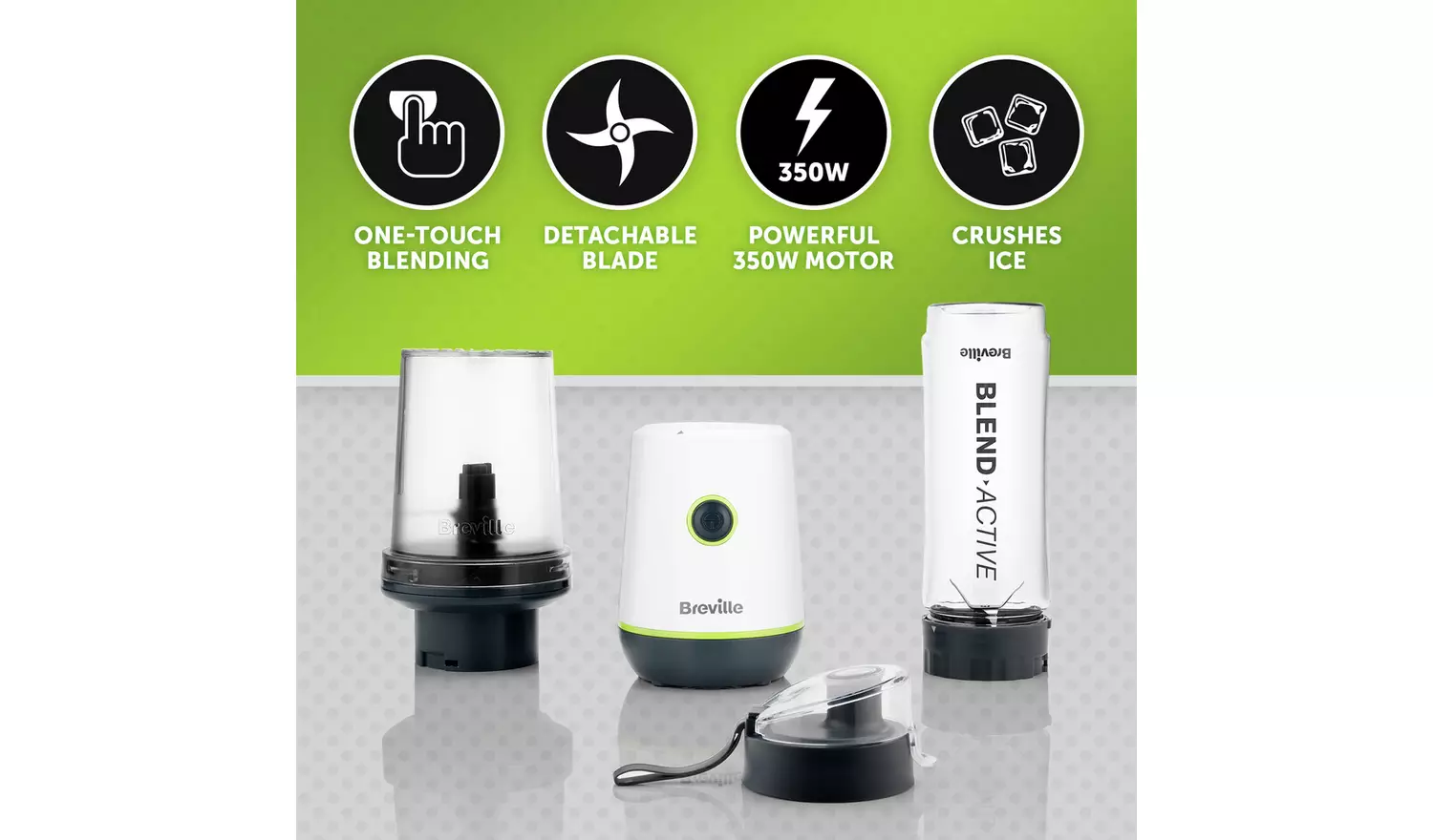 Breville VBL253 Blend Active Blender Compact Food Processor