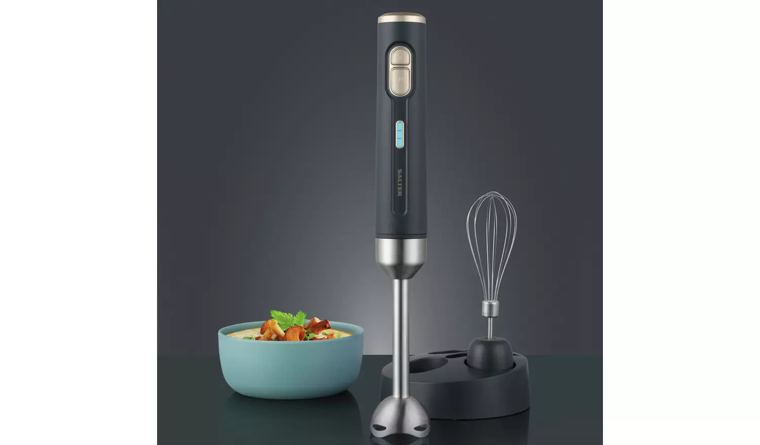 Salter EK5394BGRY Cordless 2-in-1 Hand Blender - Grey