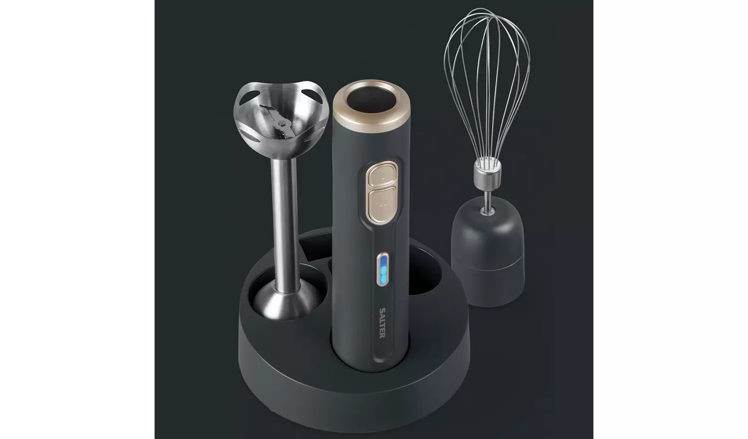 Salter EK5394BGRY Cordless 2-in-1 Hand Blender - Grey