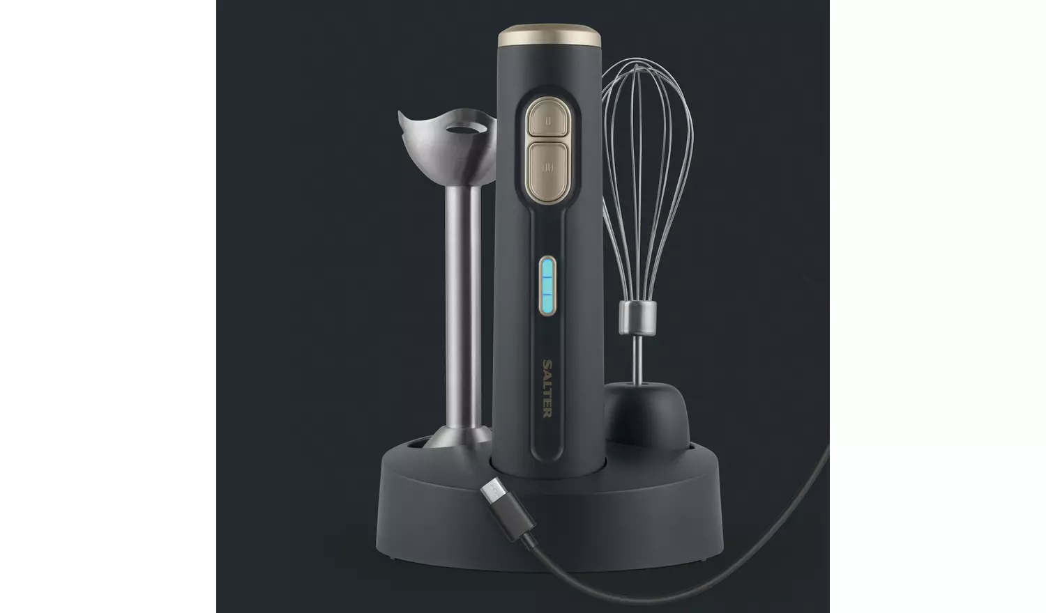 Salter EK5394BGRY Cordless 2-in-1 Hand Blender - Grey