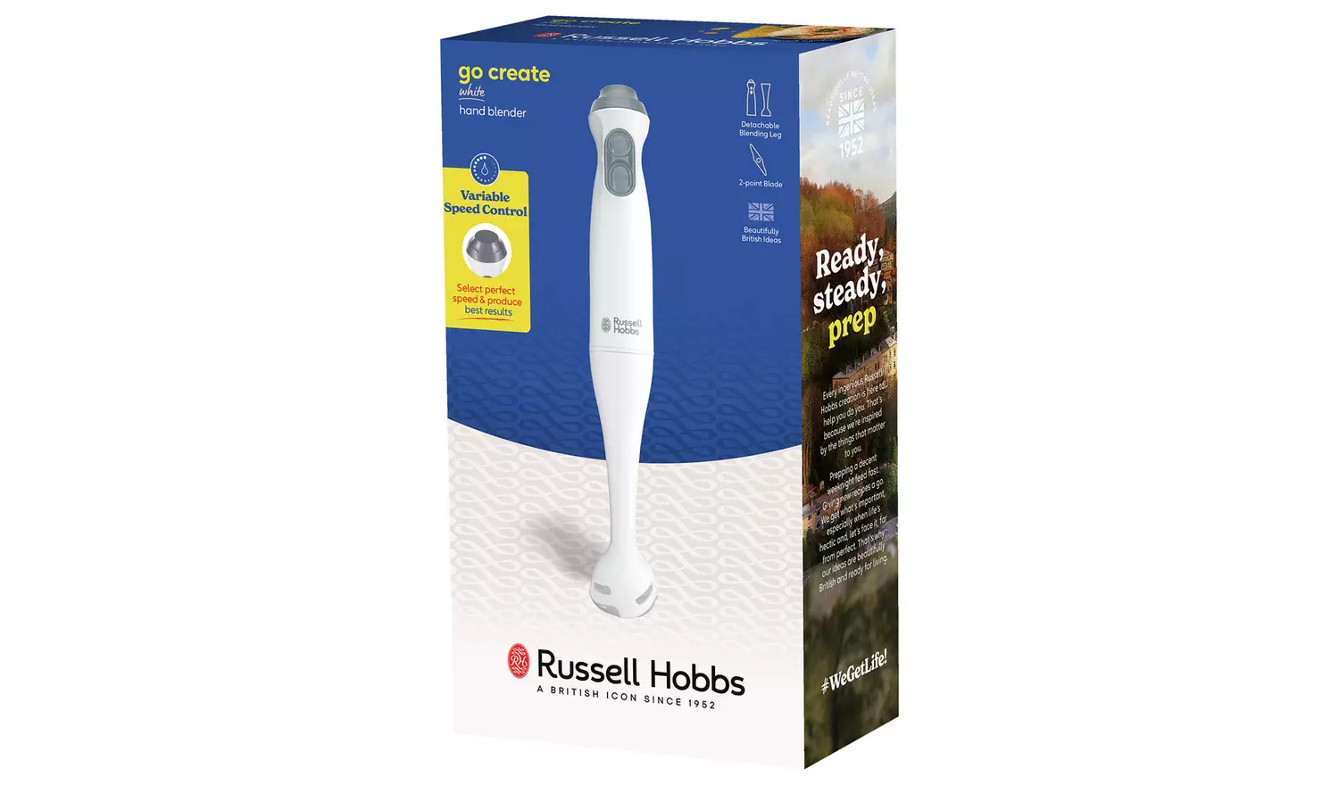 Russell Hobbs Go Create White Electric Hand Blender 27550