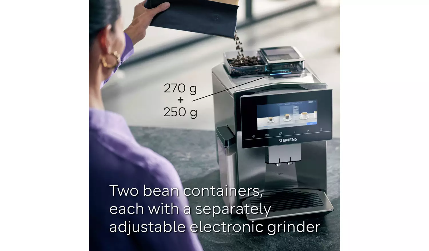 Siemens TQ907GB3 EQ900 Bean to Cup Coffee Machine