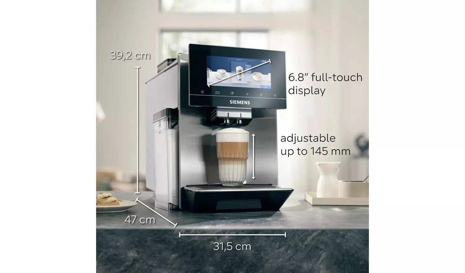 Siemens TQ907GB3 EQ900 Bean to Cup Coffee Machine