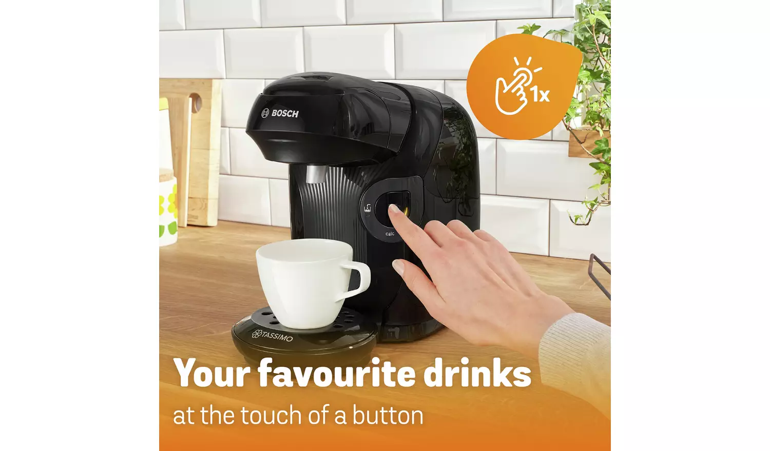 Tassimo by Bosch Style Pod Coffee Machine - Black