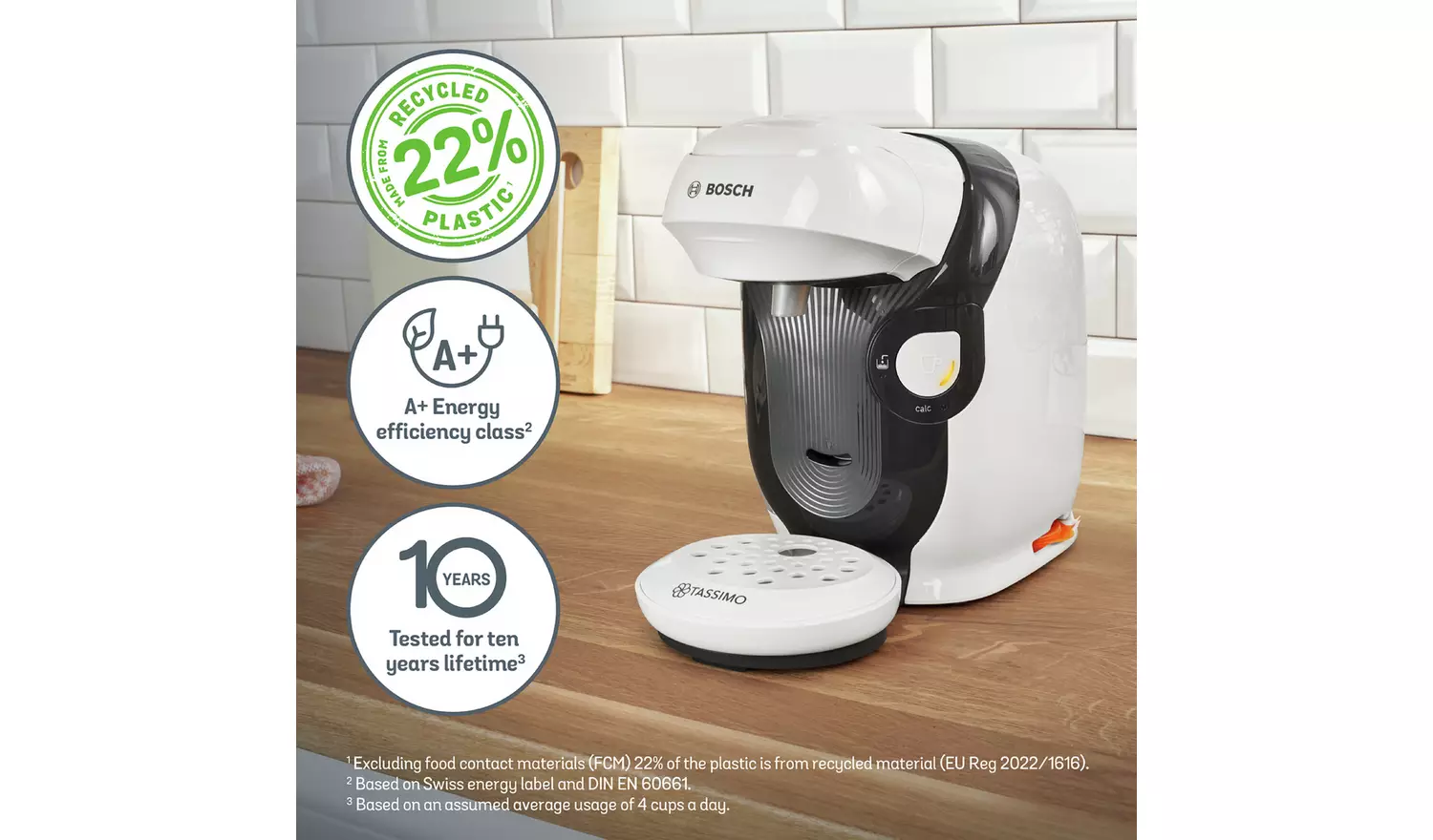 Tassimo by Bosch Style Pod Coffee Machine - White