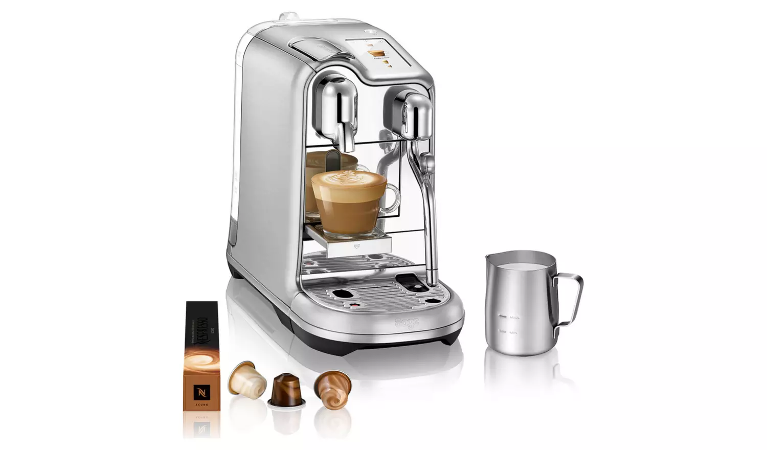 Sage Nespresso Pro Pod Coffee Machine - Stainless Steel