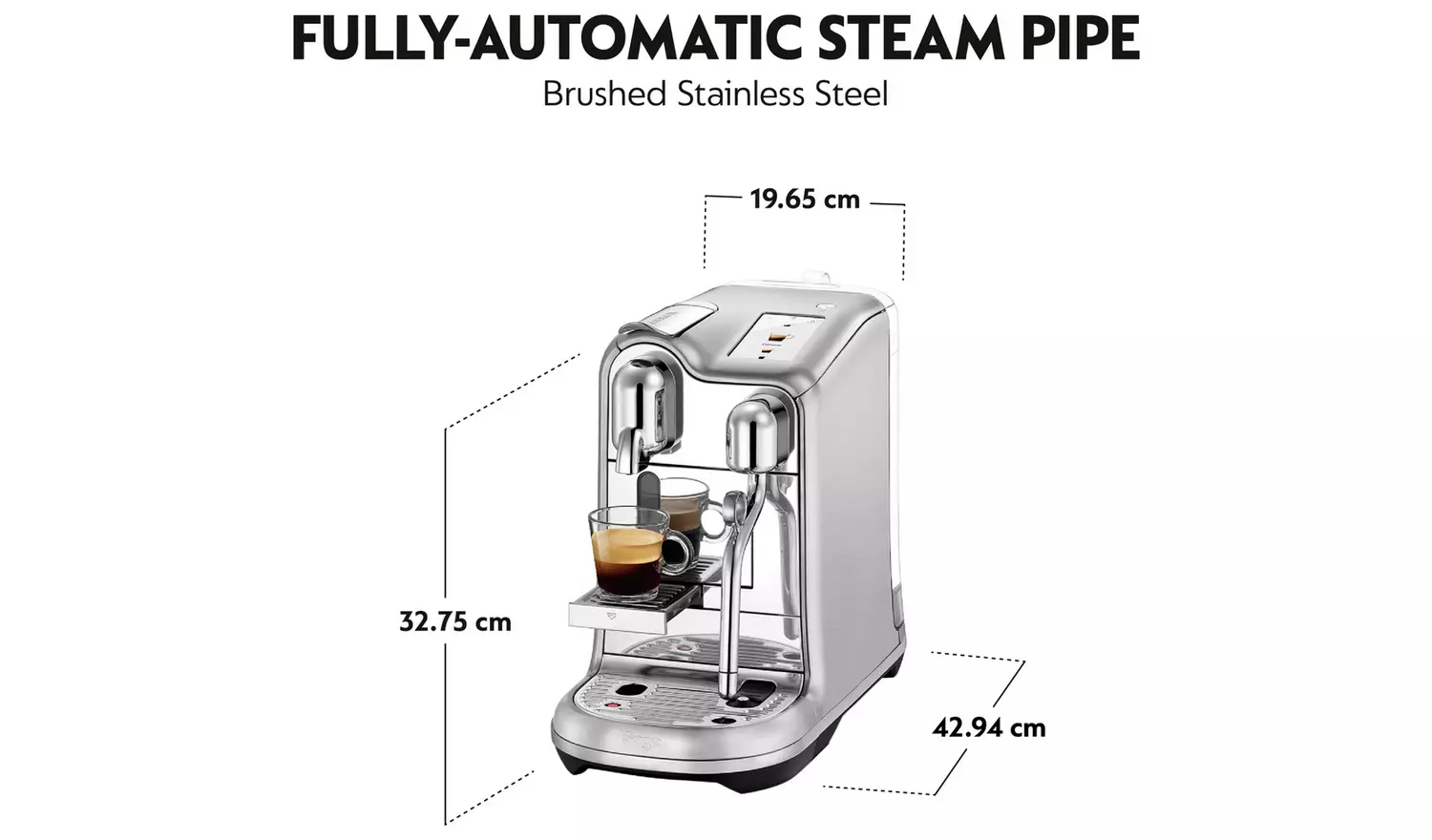 Sage Nespresso Pro Pod Coffee Machine - Stainless Steel