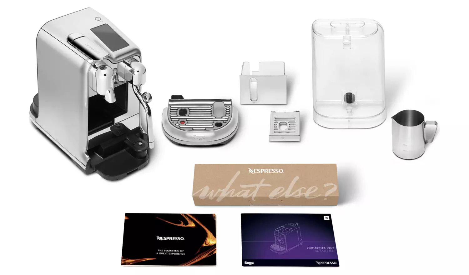 Sage Nespresso Pro Pod Coffee Machine - Stainless Steel