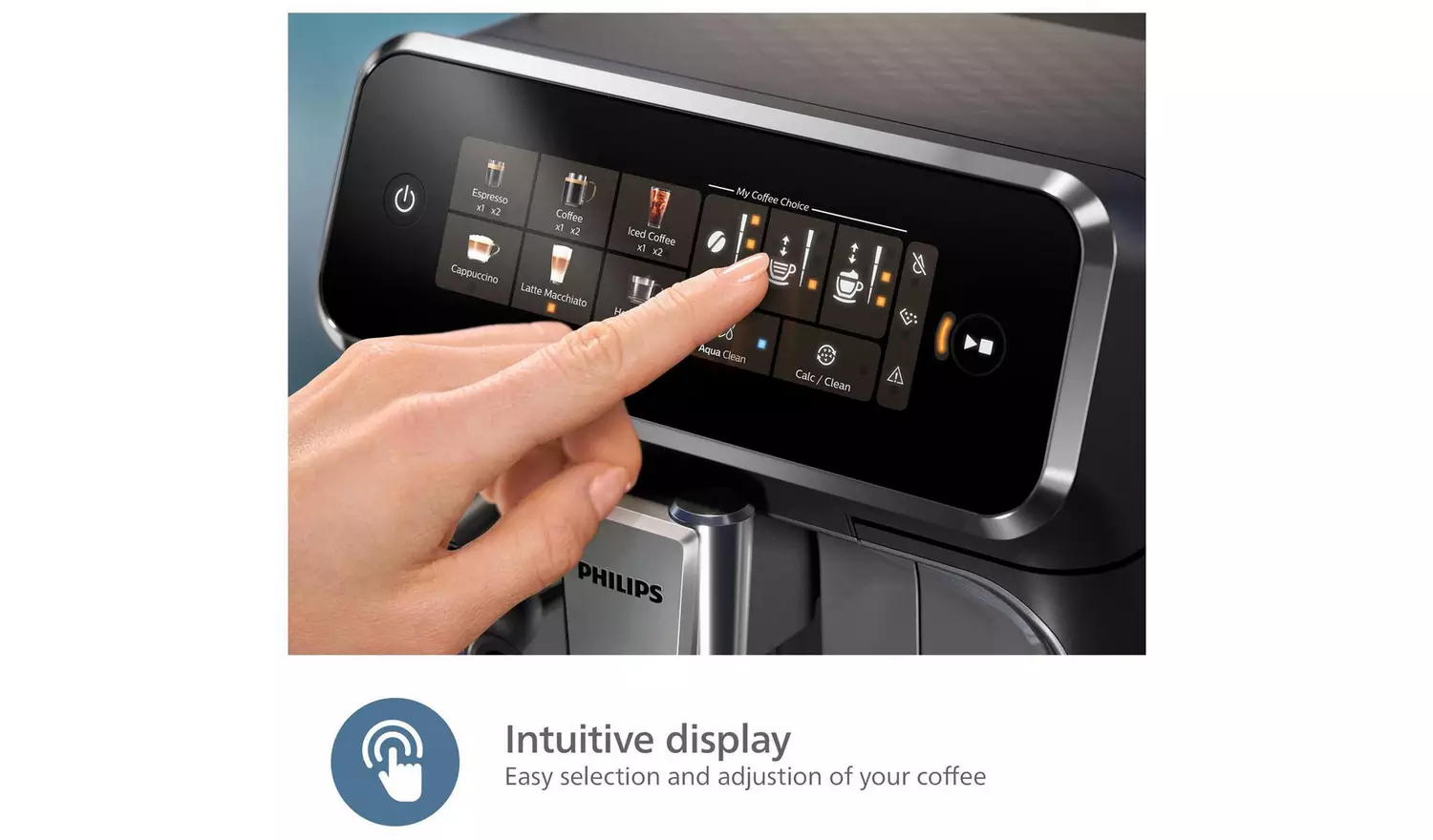 Philips 3300 Series LatteGo Bean to Cup Coffee Machine-Black