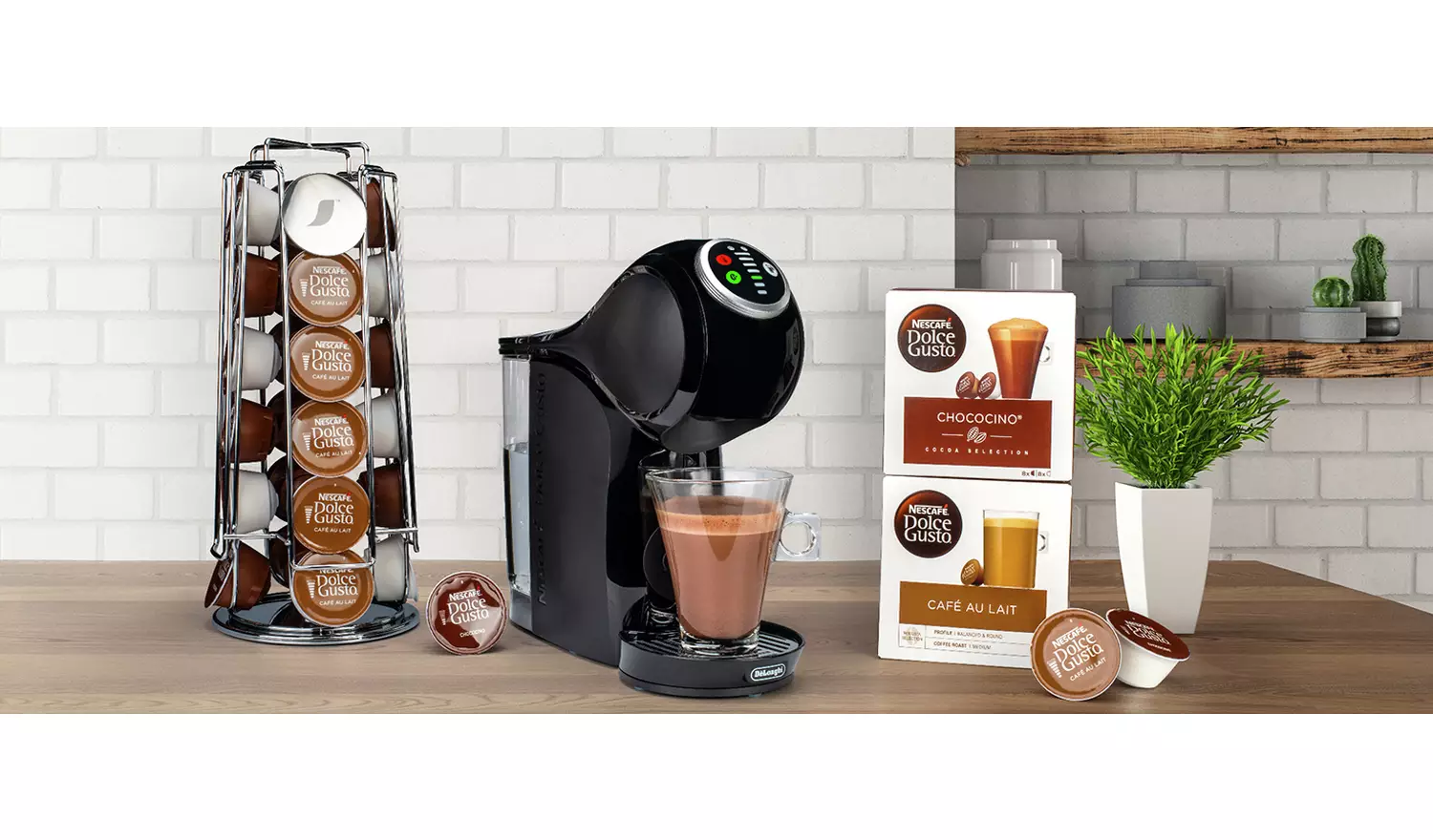 Dolce Gusto Genio S Plus by De'Longhi EDG315.B Pod Machine