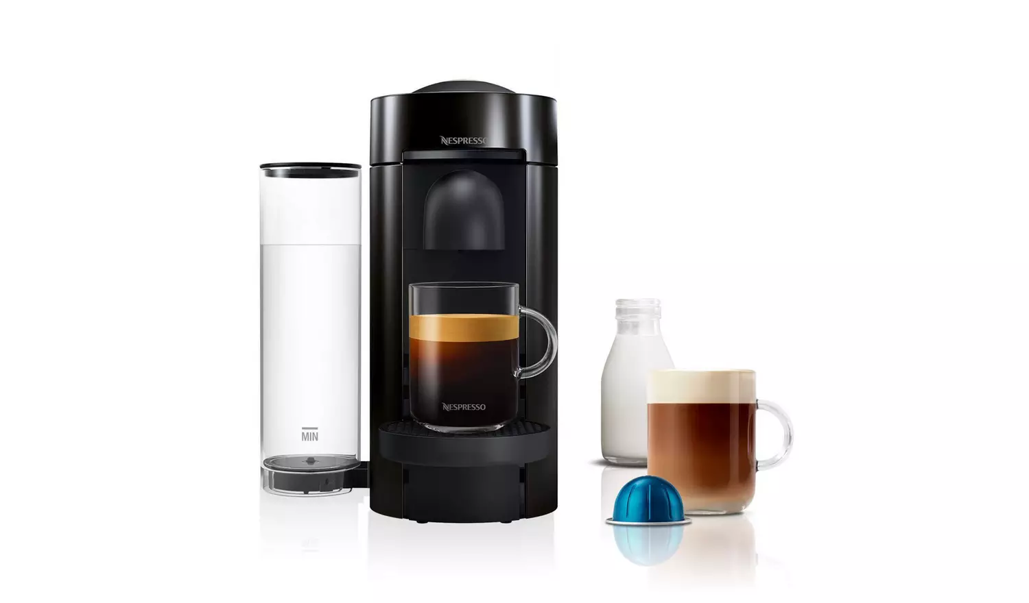 Nespresso Vertuo Plus by De'Longhi Pod Coffee Machine Black