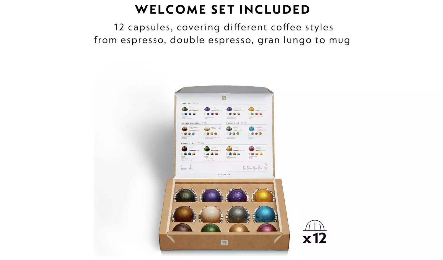 Nespresso Vertuo Next by De'Longhi Pod Coffee Machine-White