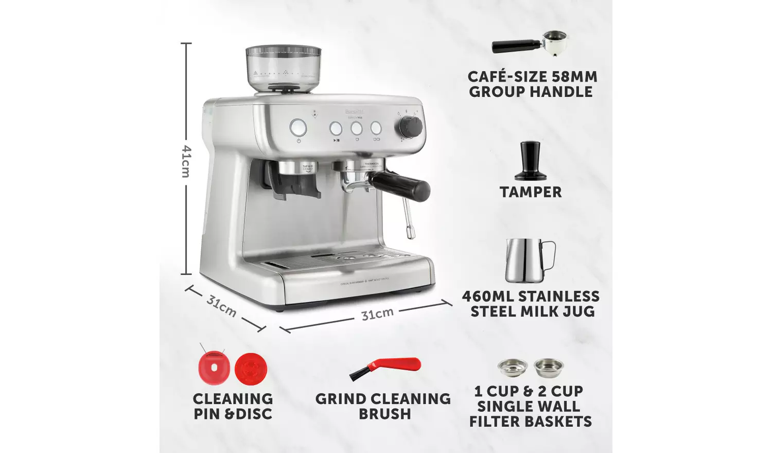 Breville VCF126 Barista Max Espresso Coffee Machine