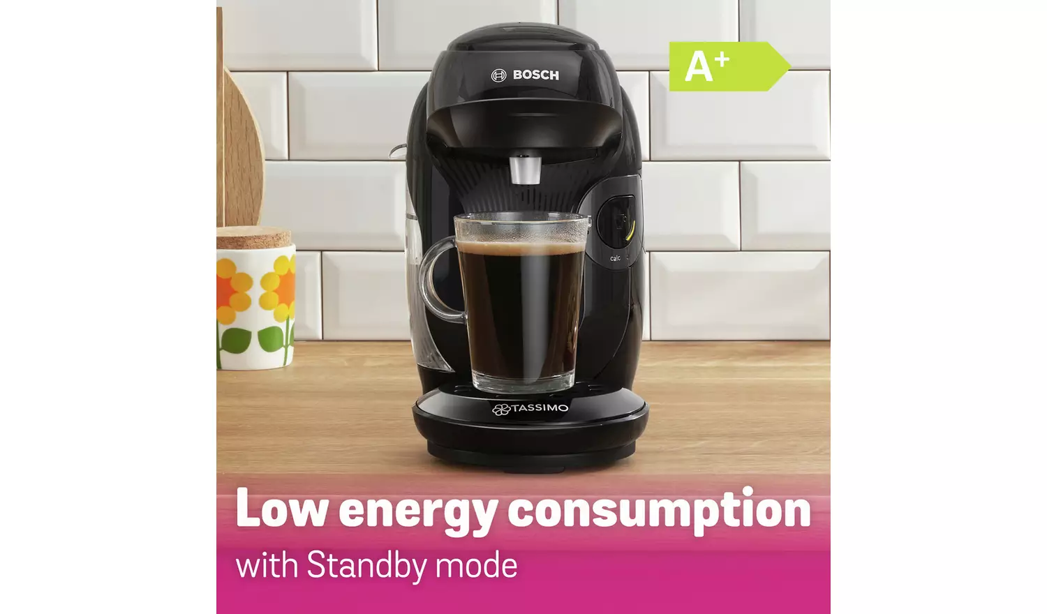 Tassimo by Bosch Happy Pod Coffee Machine - Black