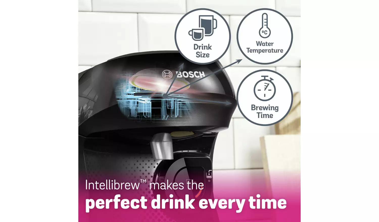 Tassimo by Bosch Happy Pod Coffee Machine - Black