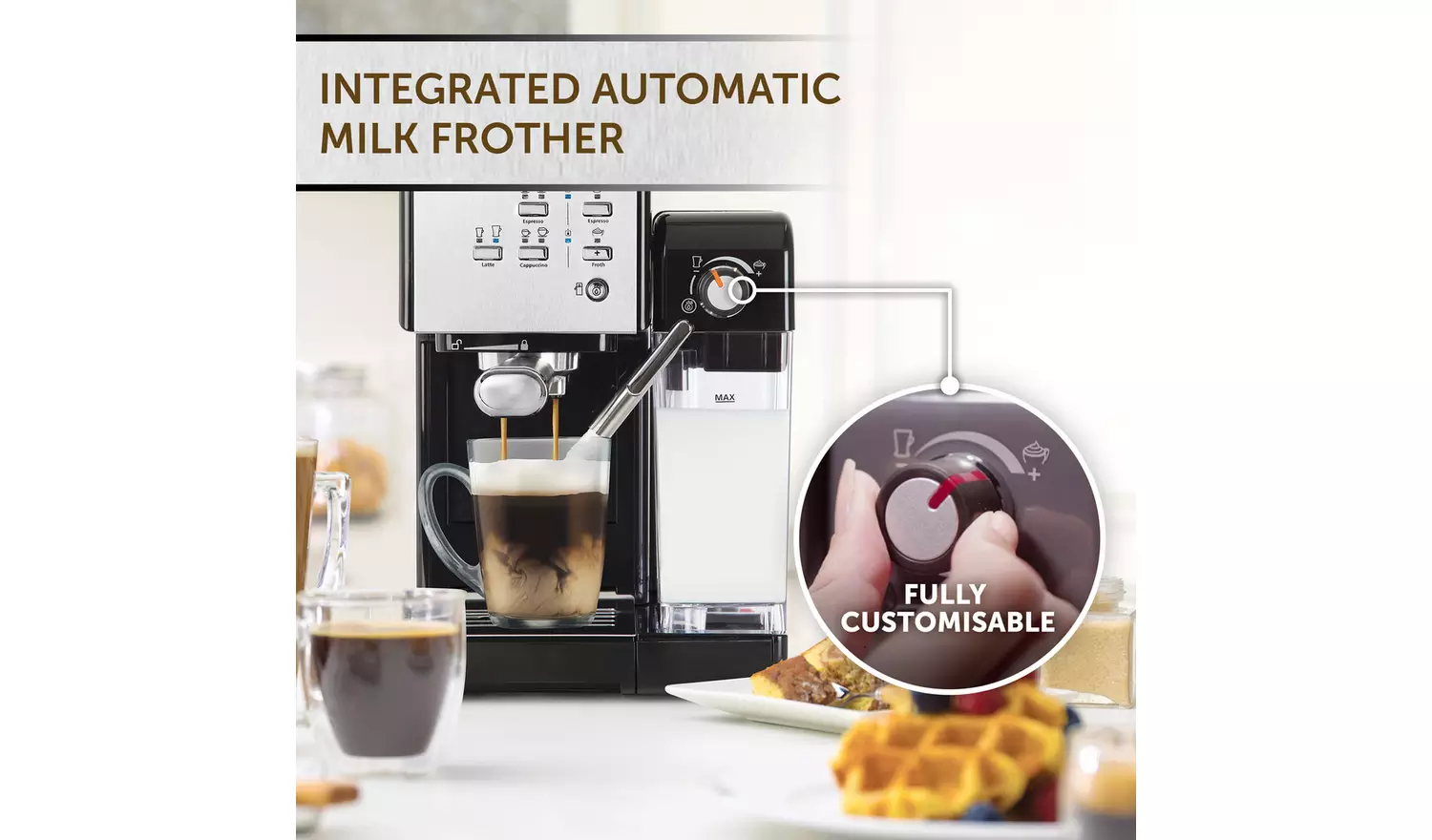 Breville VCF107 One-Touch Espresso Coffee Machine - Black