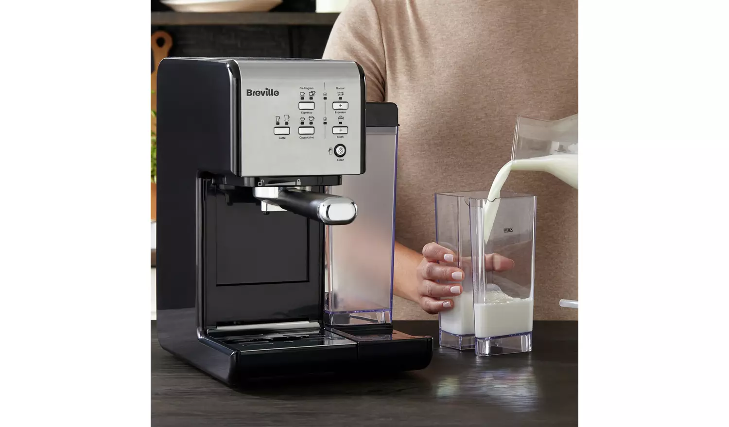 Breville VCF107 One-Touch Espresso Coffee Machine - Black