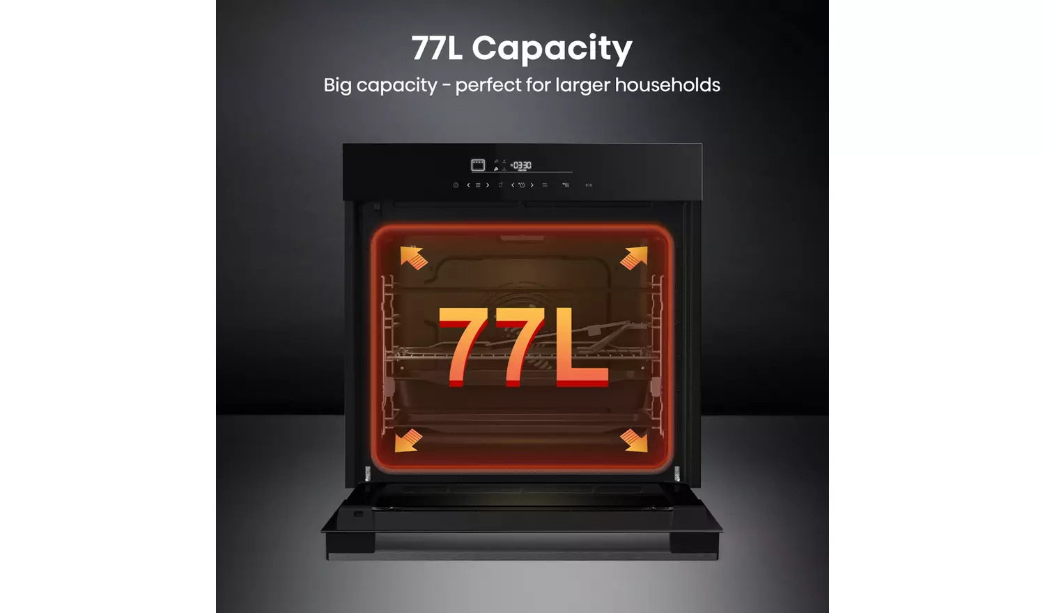 Hisense HO66FA Built In Single Electric Oven - Black