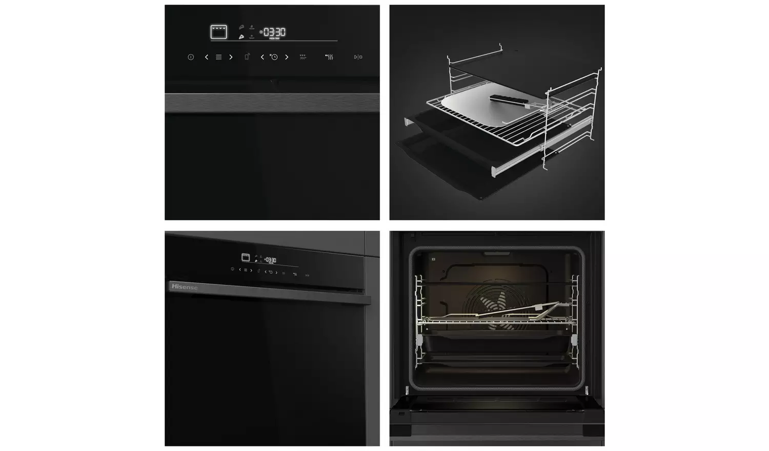 Hisense HO66FA Built In Single Electric Oven - Black