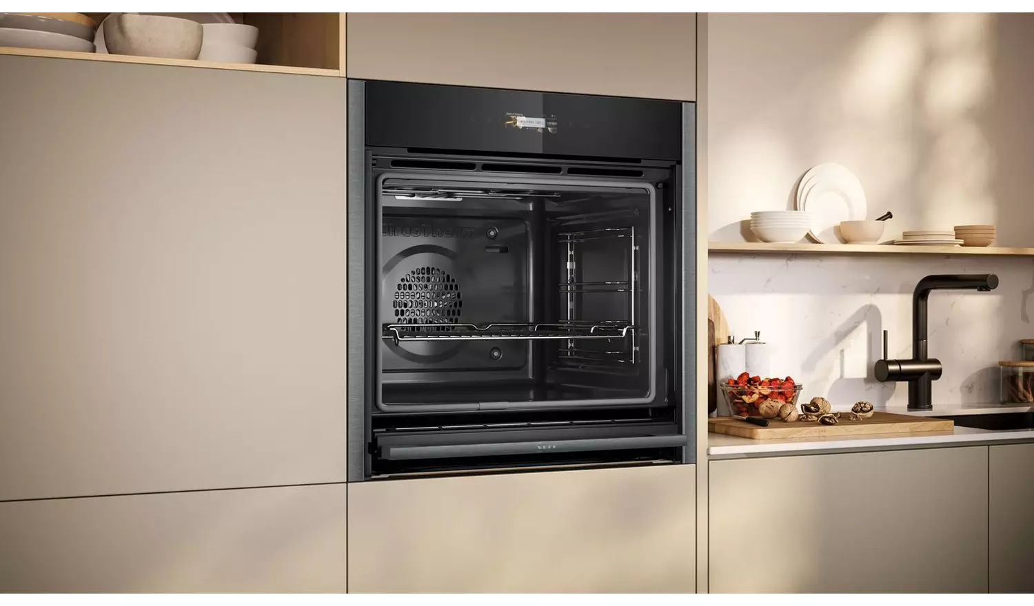 Neff N70 B54CR71G0B Built In Single Electric Oven - Graphite