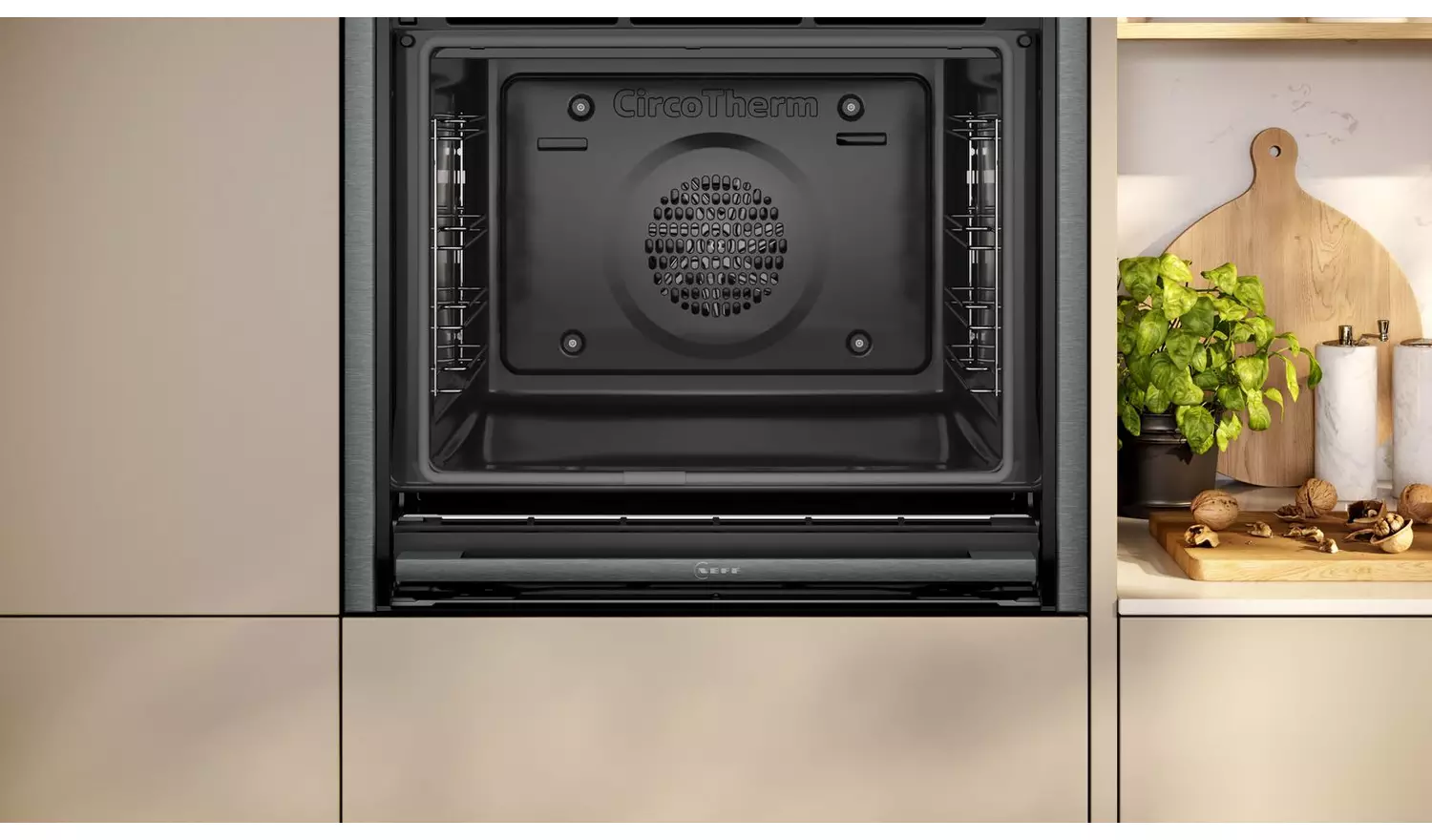 Neff N70 B54CR71G0B Built In Single Electric Oven - Graphite