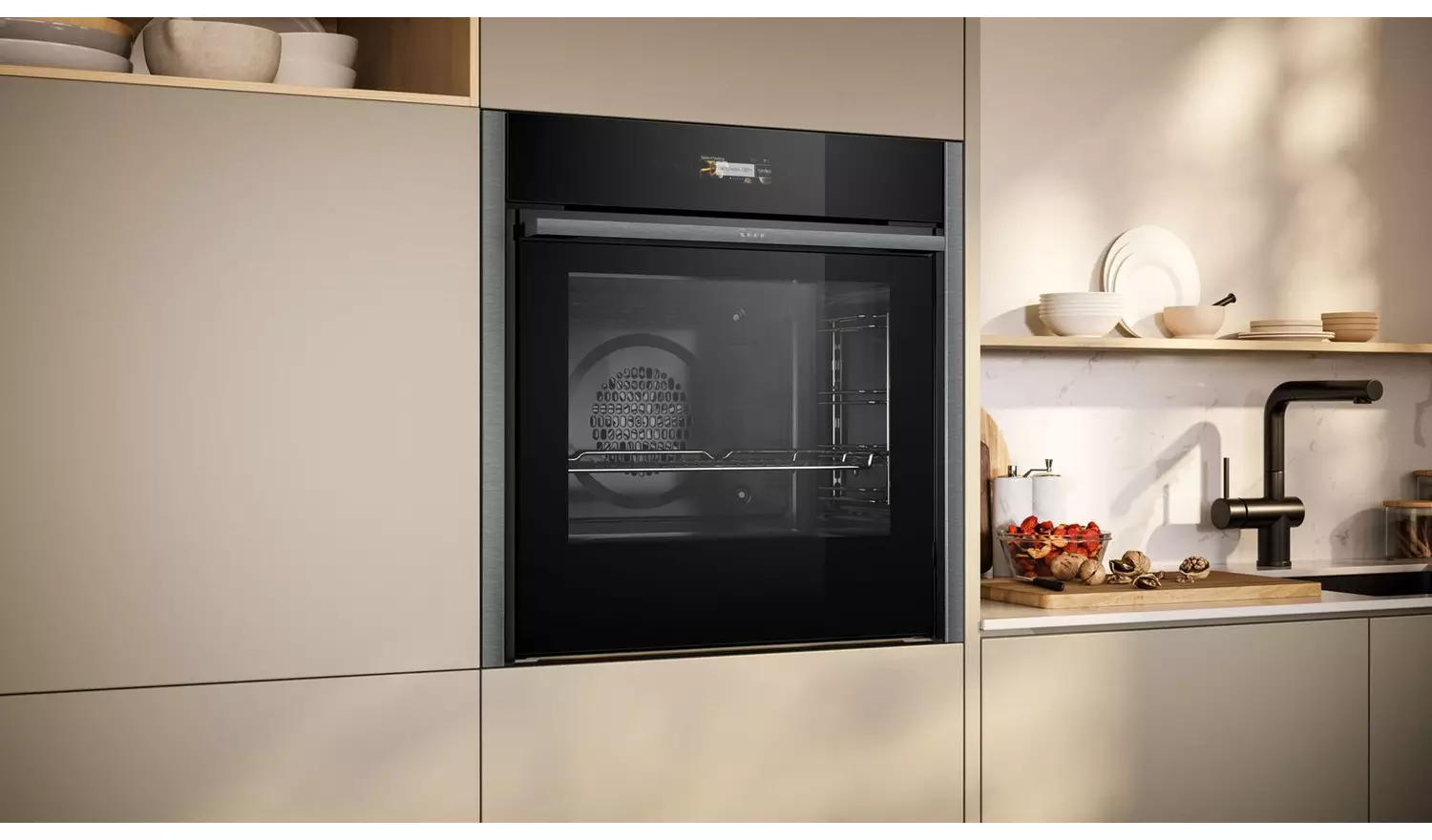 Neff N70 B54CR71G0B Built In Single Electric Oven - Graphite