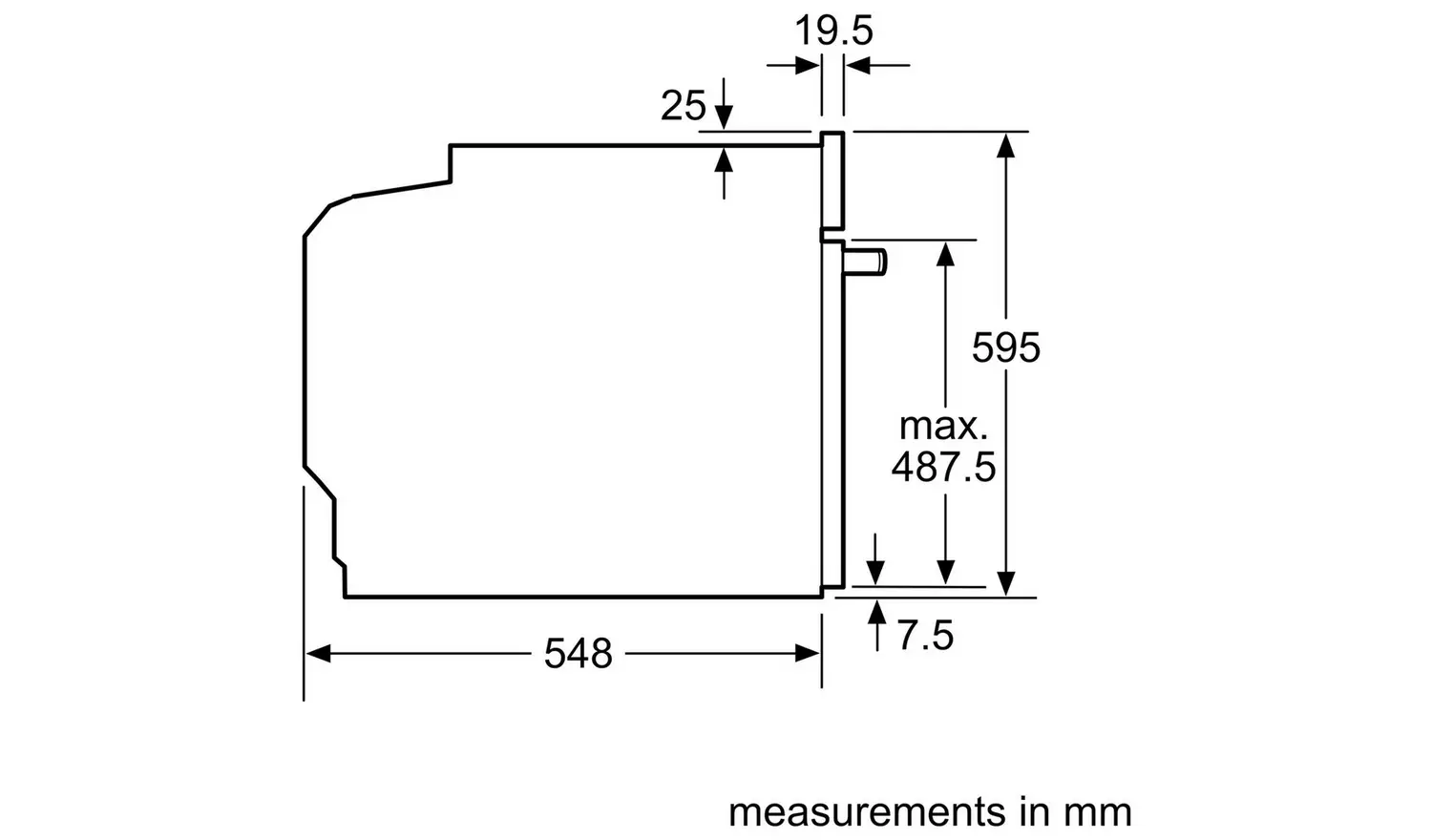 Neff B2DCG7AK3B Built In Single Electric Oven - Black