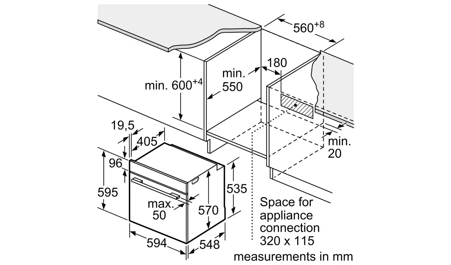Neff B2DCG7AK3B Built In Single Electric Oven - Black
