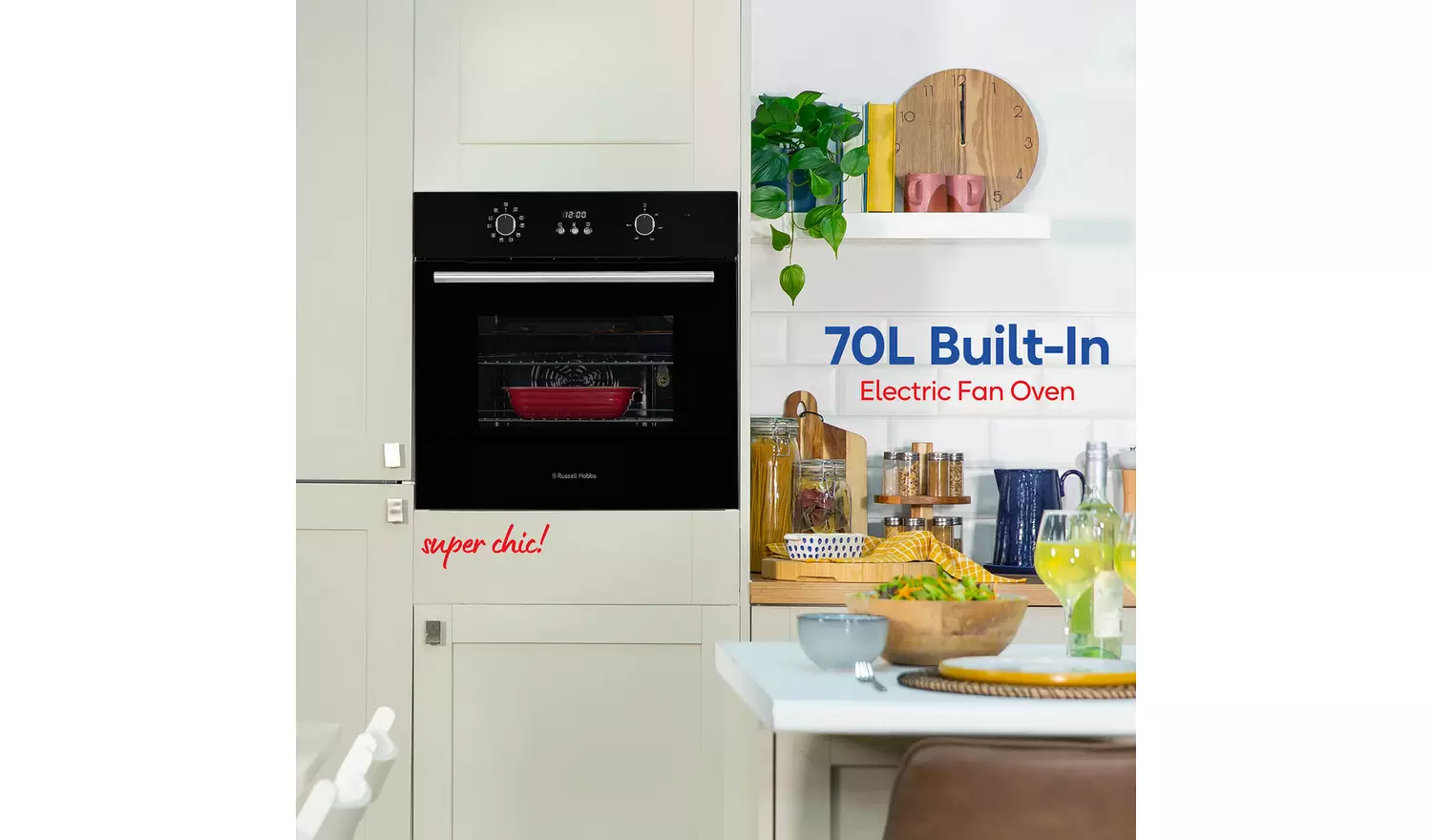 Russell Hobbs RHEO7005B Built In Single Electric Oven-Black