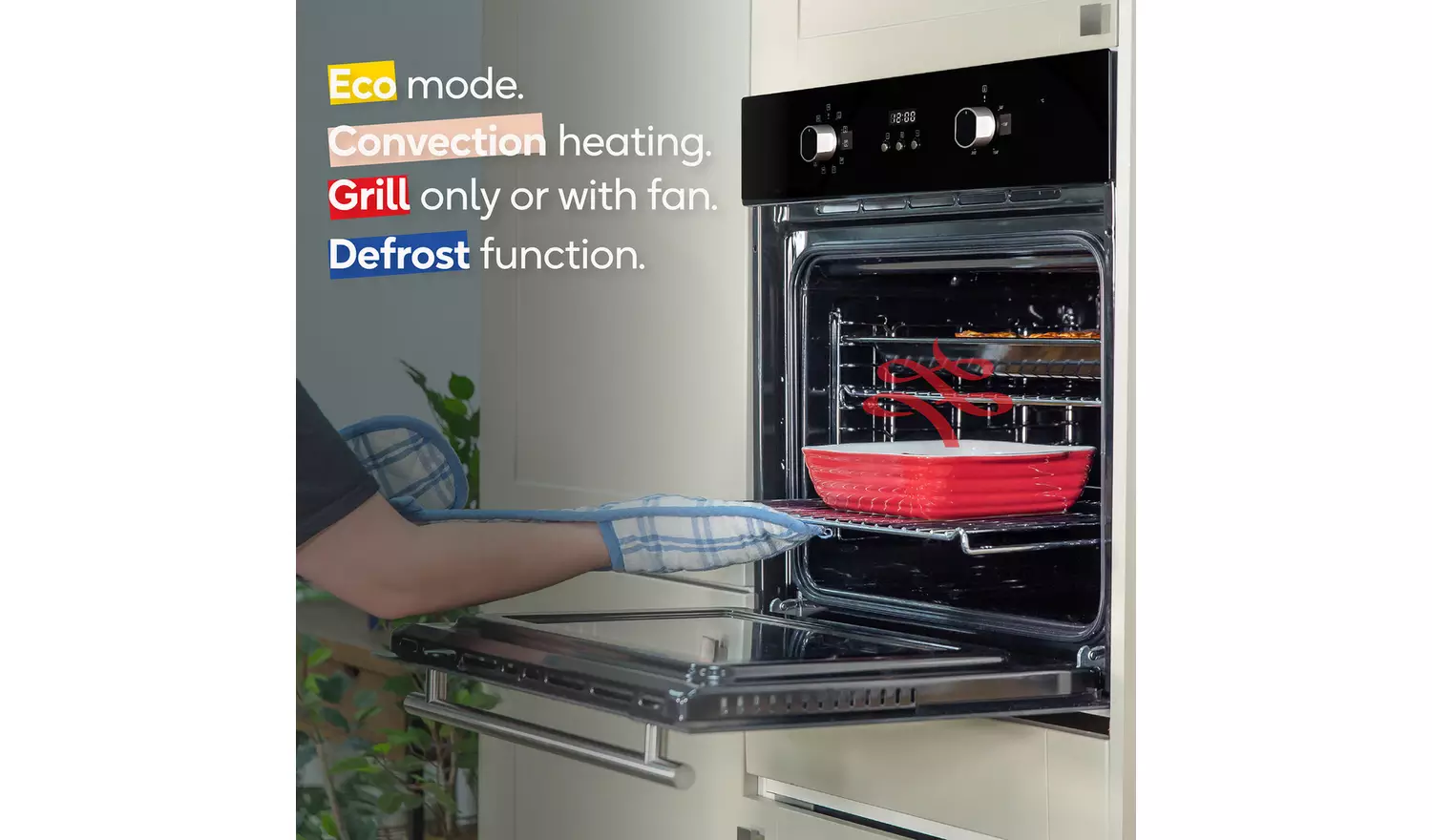 Russell Hobbs RHEO7005B Built In Single Electric Oven-Black