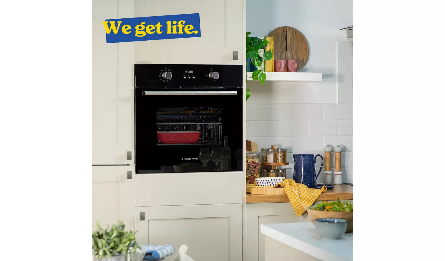 Russell Hobbs RHEO7005B Built In Single Electric Oven-Black