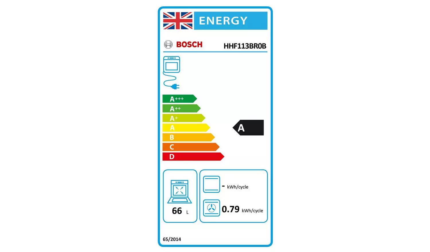Bosch HHF113BR0B Built In Single Electric Oven - S Steel