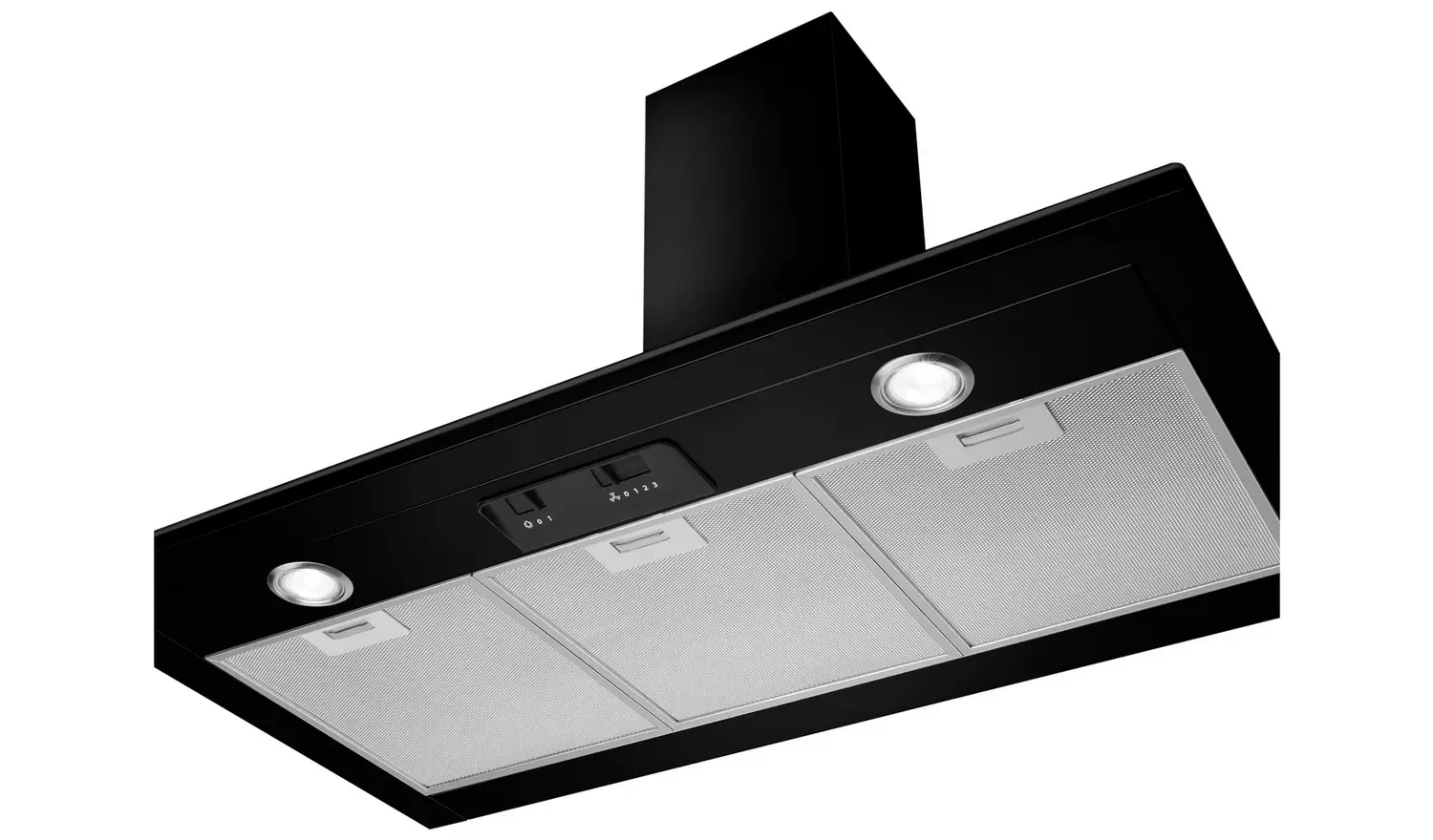 Smeg KSED95NEE 90cm Chimney Cooker Hood - Black
