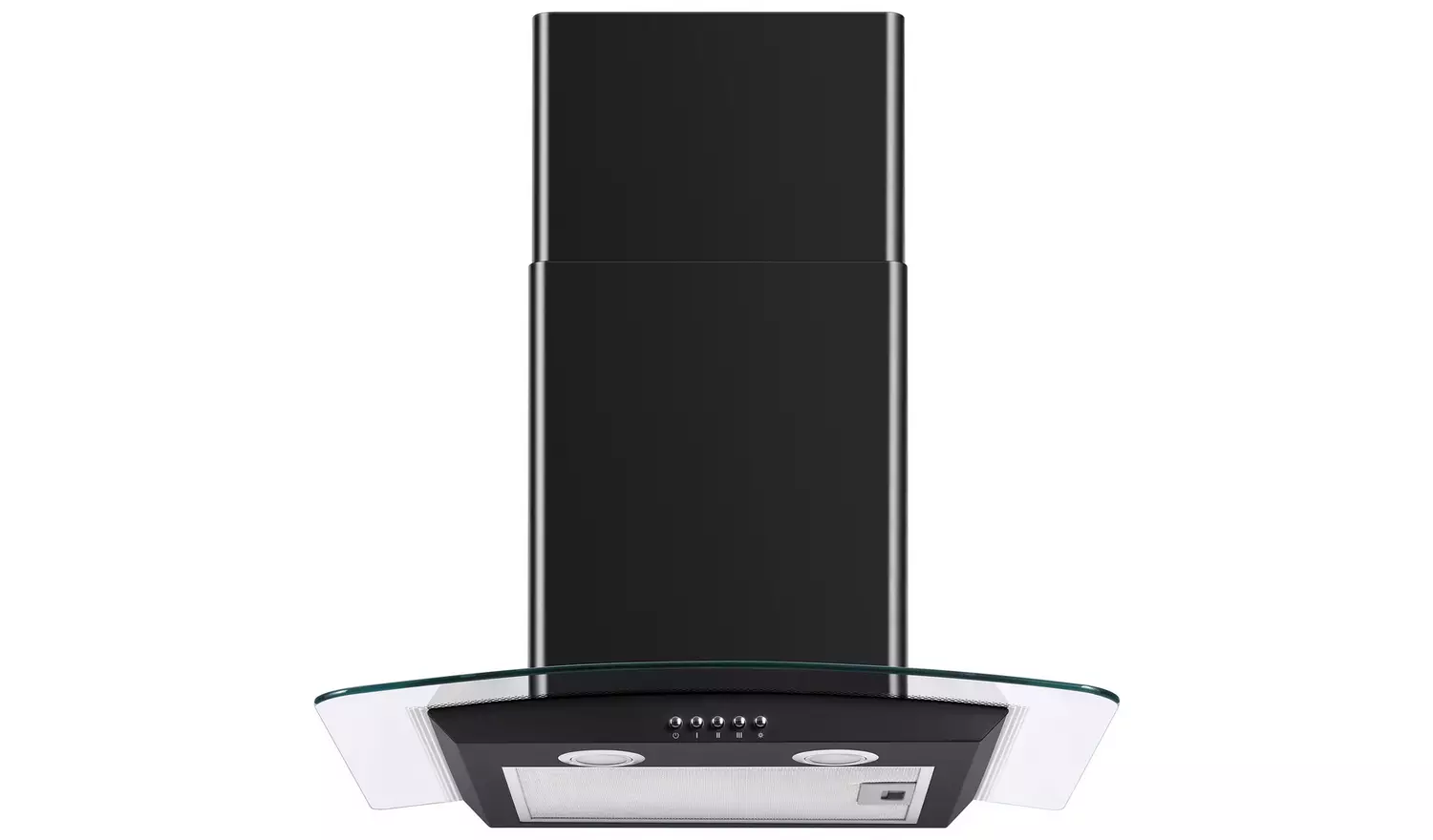 Bush BGH60BK 60cm Chimney Cooker Hood - Black