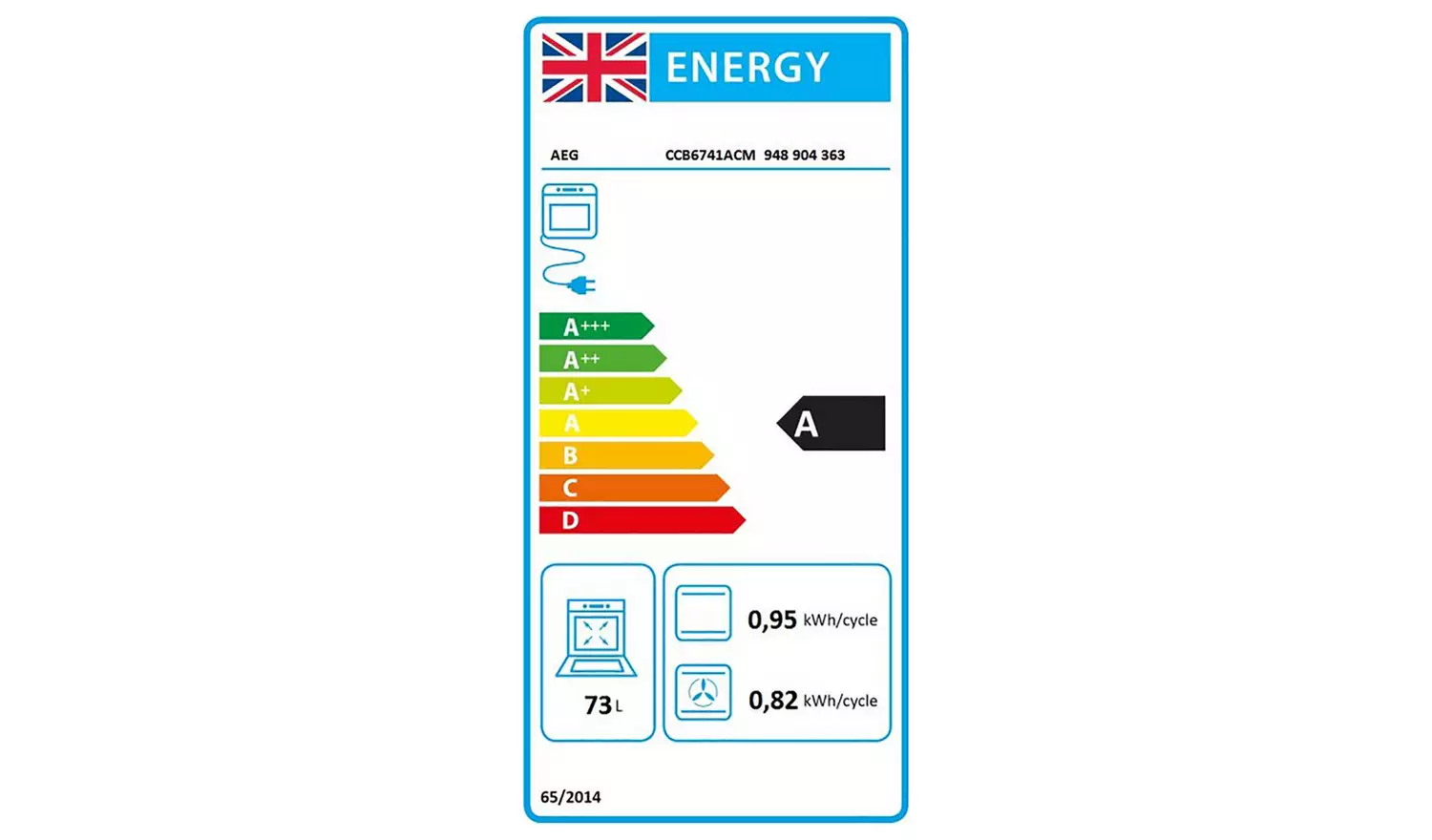AEG CCB6741ACM 60cm Double Electric Cooker - S/Steel