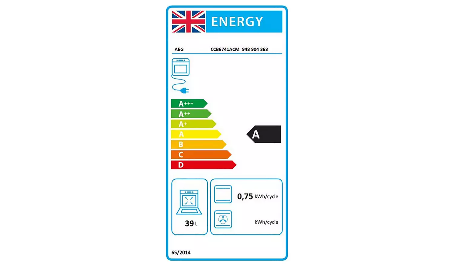 AEG CCB6741ACM 60cm Double Electric Cooker - S/Steel
