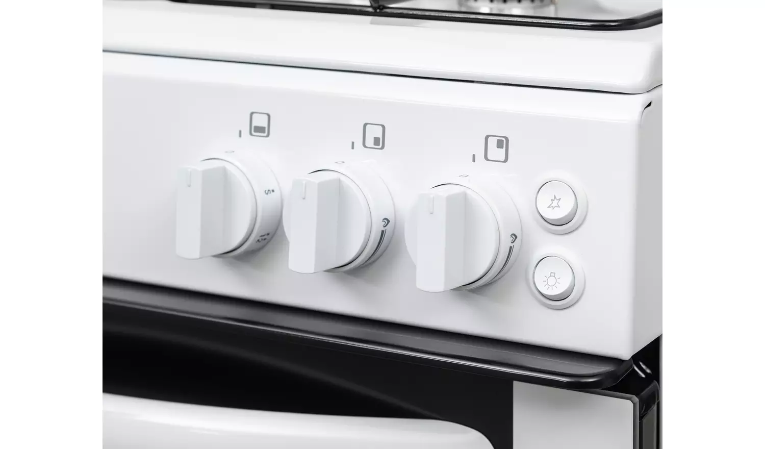 Bush CTFS50TWNGCW 50cm Twin Cavity Gas Cooker - White