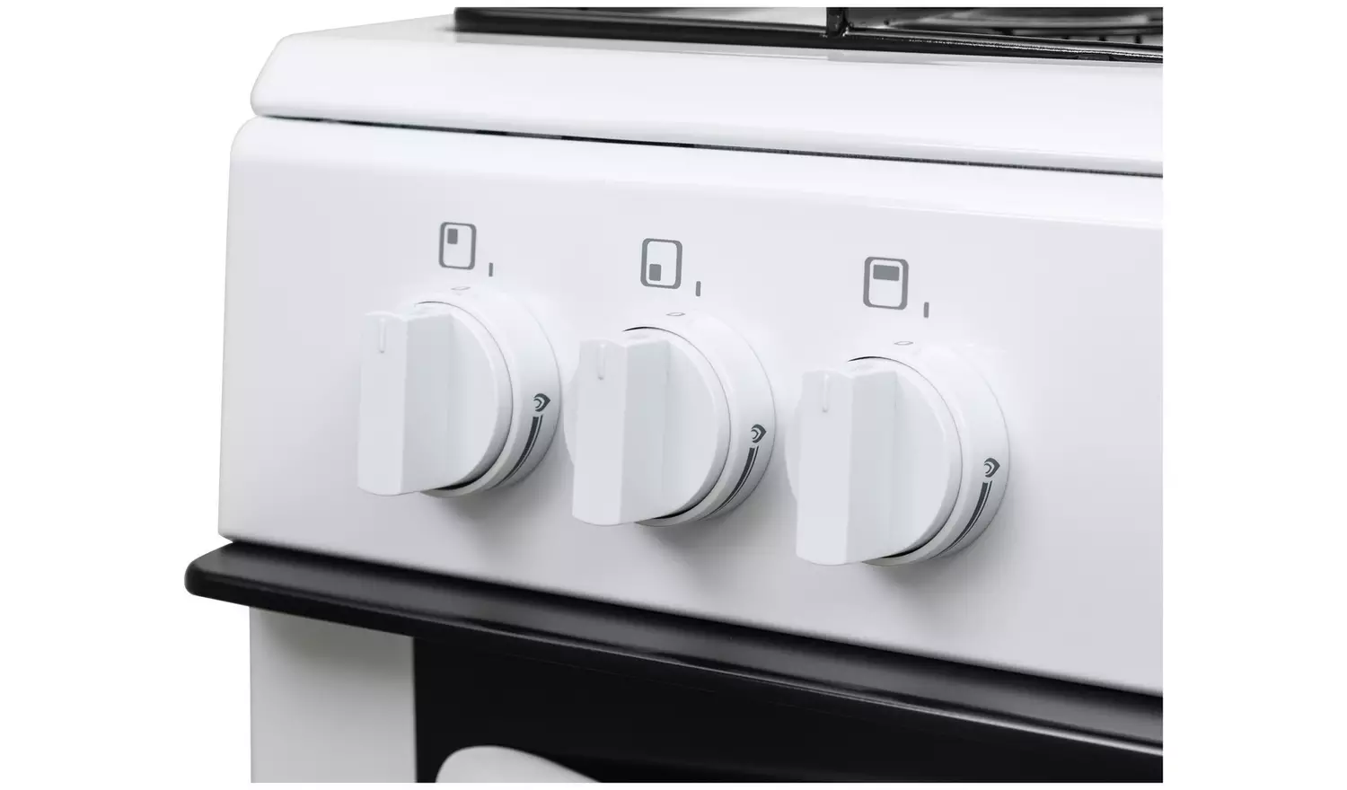 Bush CTFS50TWNGCW 50cm Twin Cavity Gas Cooker - White