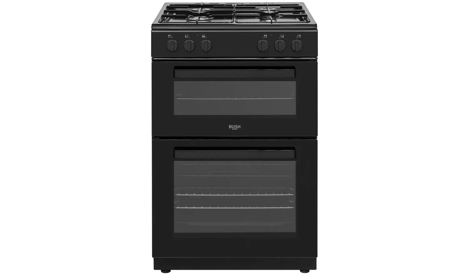 Bush CTFS60DFCB 60cm Double Oven Dual Fuel Cooker - Black