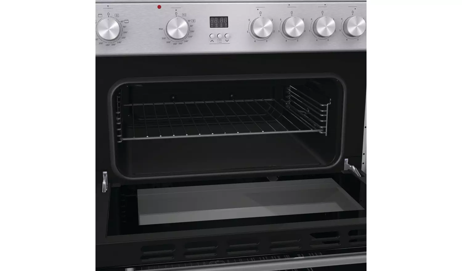 Hisense HDE3211BXUK 60cm Double Oven Electric Cooker-S/Steel