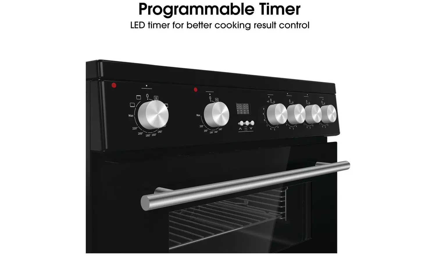 Hisense HDE3211BIBUK 60cm Double Oven Electric Cooker -Black