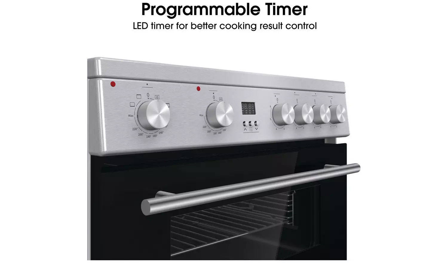 Hisense HDE3211BXUK 60cm Double Oven Electric Cooker-S/Steel