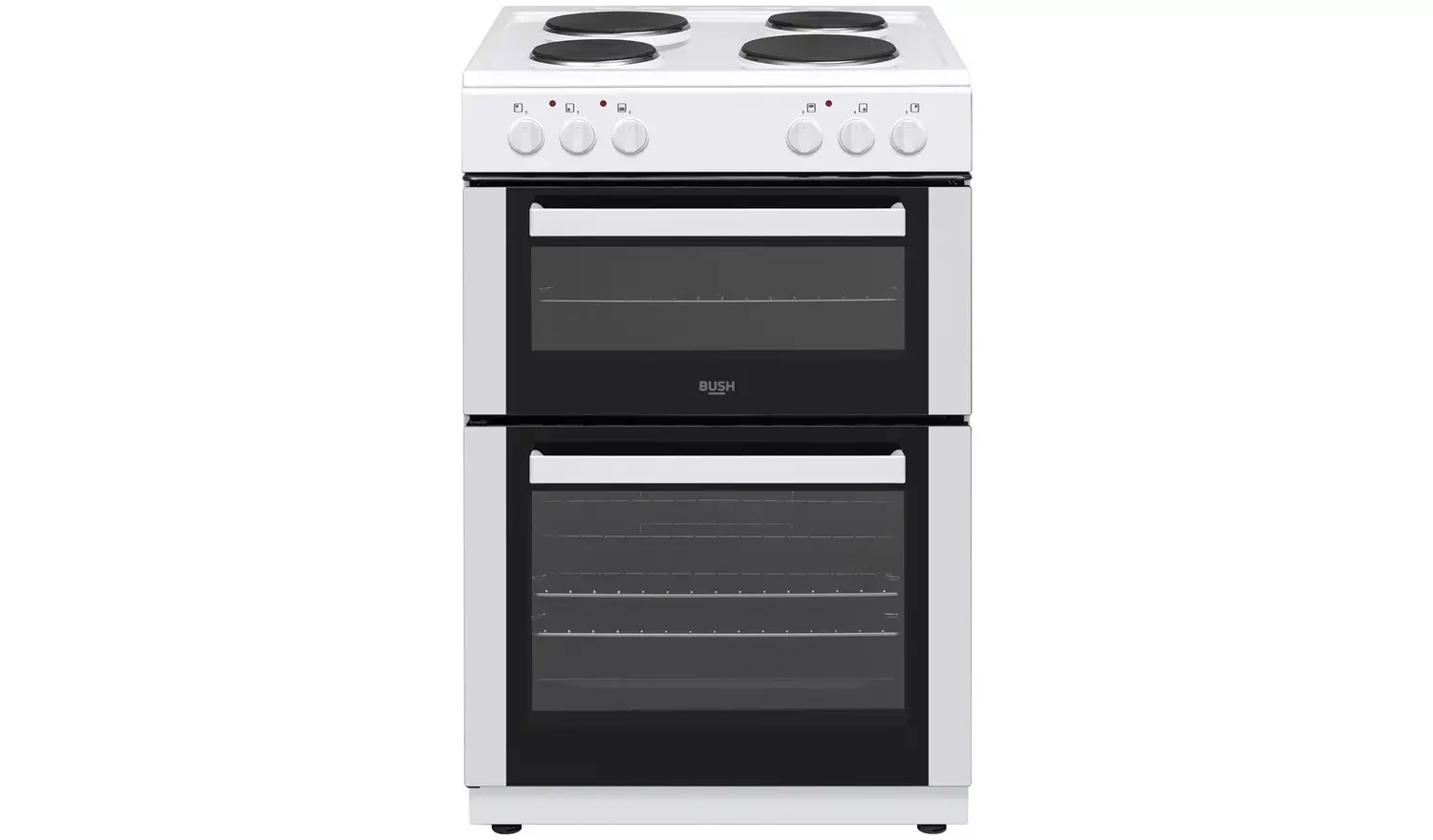 Bush CTFS60TWNECW 60cm Twin Cavity Electric Cooker - White