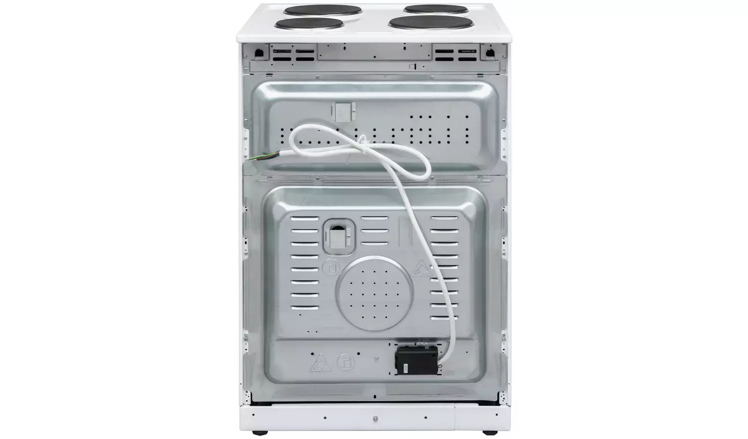 Bush CTFS60TWNECW 60cm Twin Cavity Electric Cooker - White