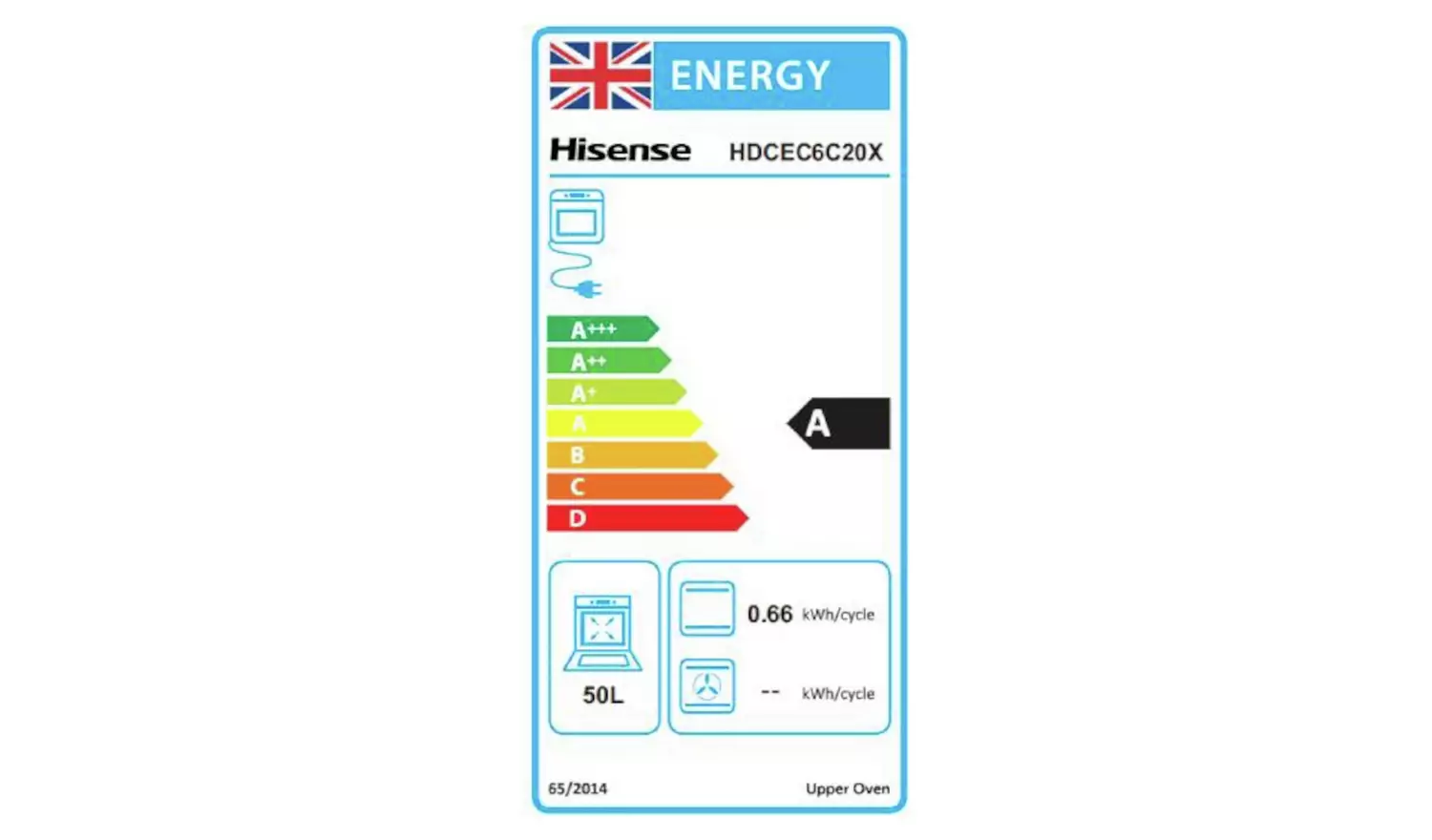 Hisense HDCEC6C20X Double Oven Electric Cooker - S/Steel